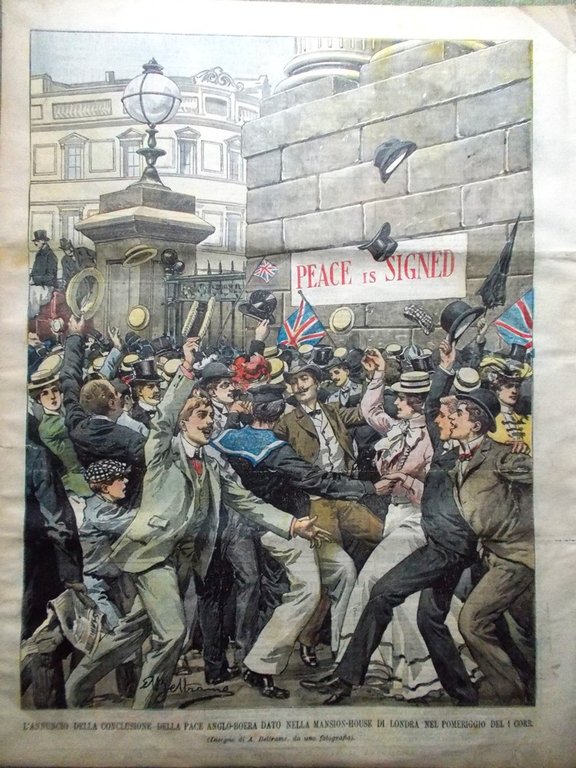 La Domenica del Corriere 15 Giugno 1902 Campanile di Corbetta …