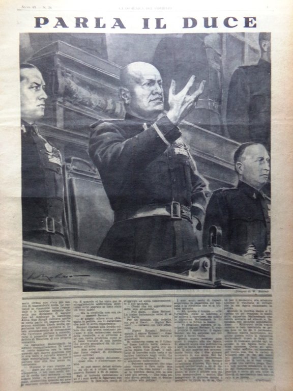 La Domenica del Corriere 15 Giugno 1941 WW2 Tobruk Galla …