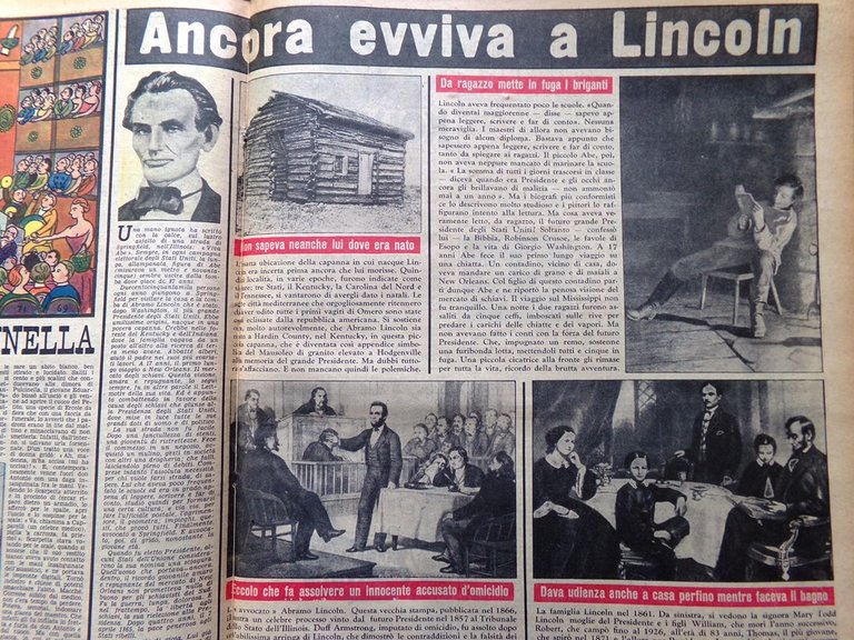 La Domenica del Corriere 15 Giugno 1952 Pauker Lincoln Ferrario … | Immagine Gallery 2