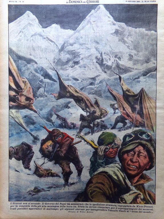 La Domenica del Corriere 15 Giugno 1952 Pauker Lincoln Ferrario … | Immagine Gallery 3