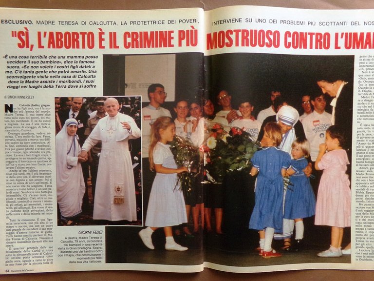 La Domenica del Corriere 15 Giugno 1989 Cinesi Madre Teresa …
