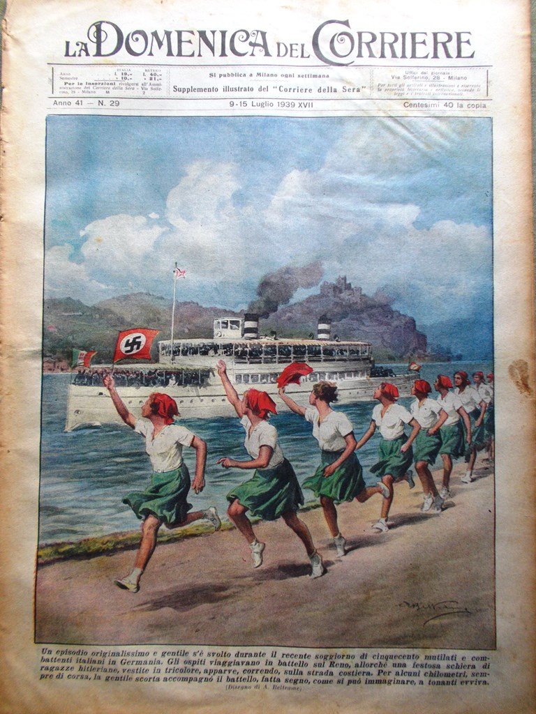 La Domenica del Corriere 15 Luglio 1939 Mongolia Cuntolo Raggio …