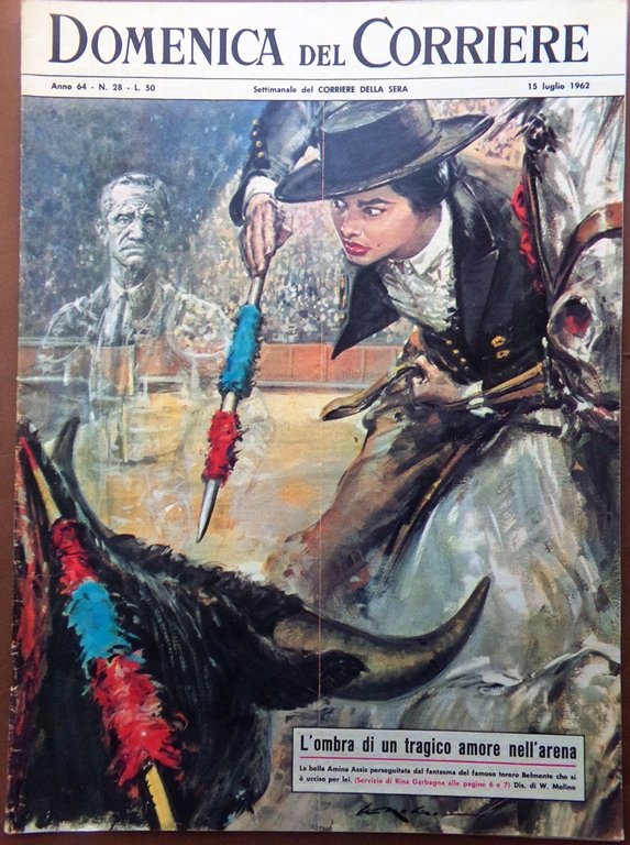 La Domenica del Corriere 15 Luglio 1962 Soraya Berruti Geraldina … | Immagine Gallery 1