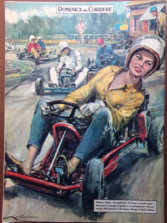 La Domenica del Corriere 15 Luglio 1962 Soraya Berruti Geraldina …
