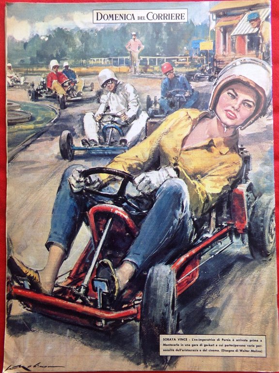 La Domenica del Corriere 15 Luglio 1962 Soraya Berruti Geraldina …