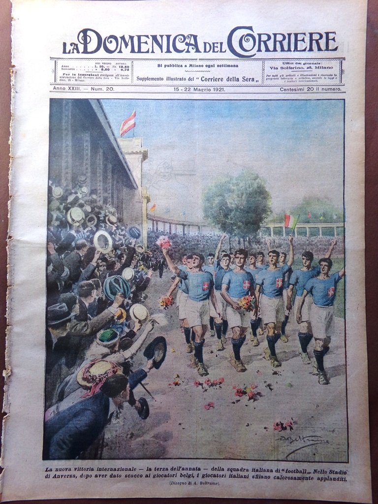 La Domenica del Corriere 15 Maggio 1921 Duse Reginetta di …