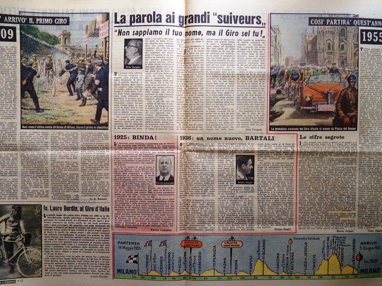 La Domenica del Corriere 15 Maggio 1955 Antona Traversi Giro …