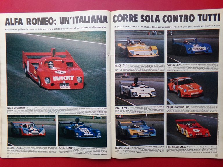 La Domenica del Corriere 15 Maggio 1975 Alfa Romeo Agostini …