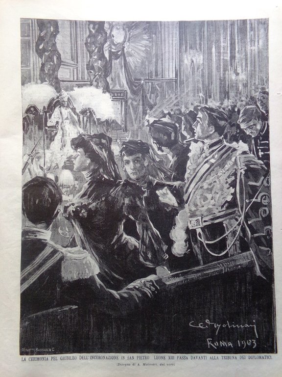 La Domenica del Corriere 15 Marzo 1903 Sanuto Mazzini Padova …