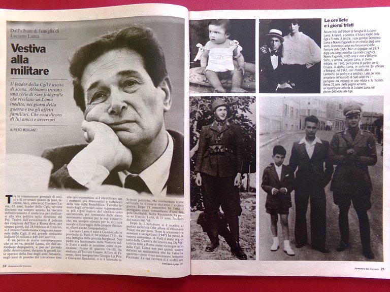 La Domenica del Corriere 15 Marzo 1986 Aquino Palme Lama …