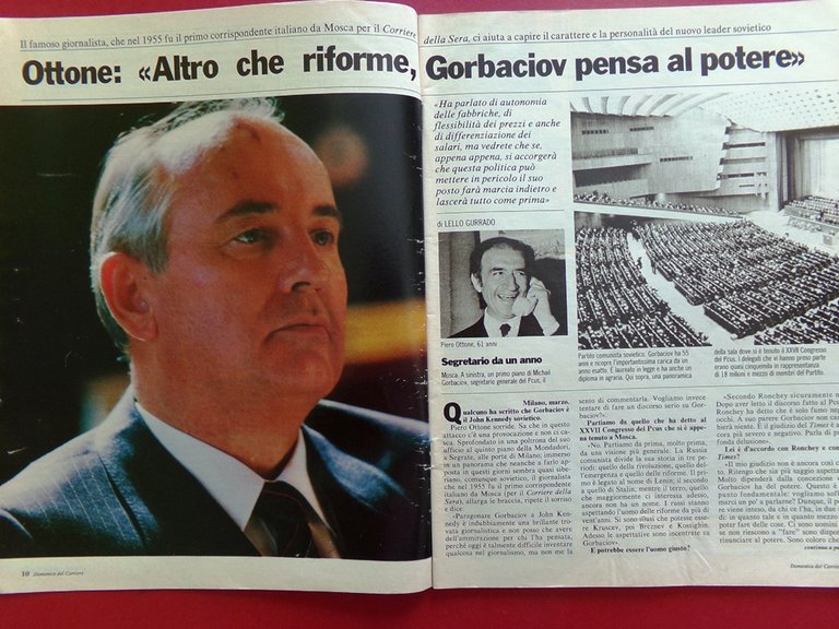 La Domenica del Corriere 15 Marzo 1986 Aquino Palme Lama …