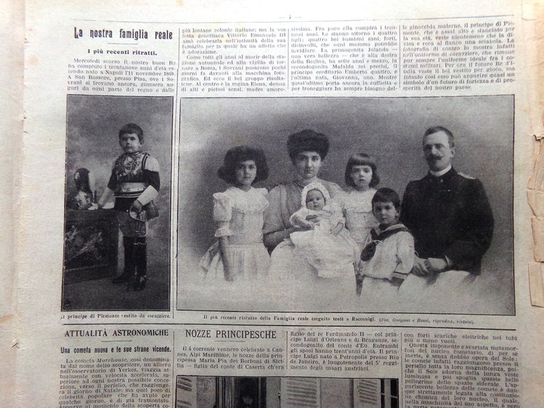 La Domenica del Corriere 15 Novembre 1908 Taft Sardou Dolore …