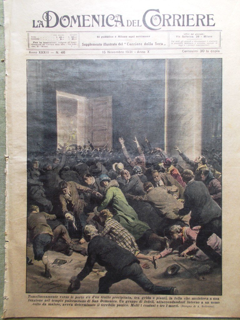 La Domenica del Corriere 15 Novembre 1931 Giurati Assise Polenta …