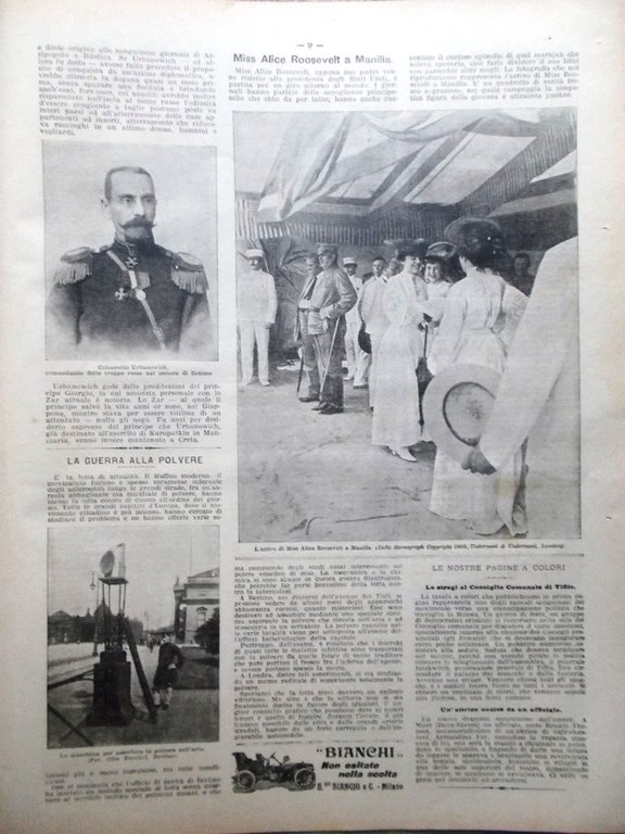 La Domenica del Corriere 15 Ottobre 1905 Tiflis Terremoto Calabria …