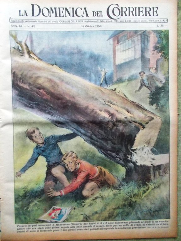 La Domenica del Corriere 15 Ottobre 1950 Grisolia Shaw Beltrame … | Immagine Gallery 1