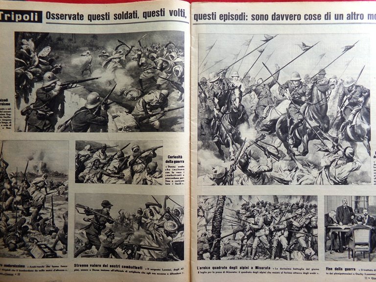 La Domenica del Corriere 15 Ottobre 1961 Conquista Libia Boschero …