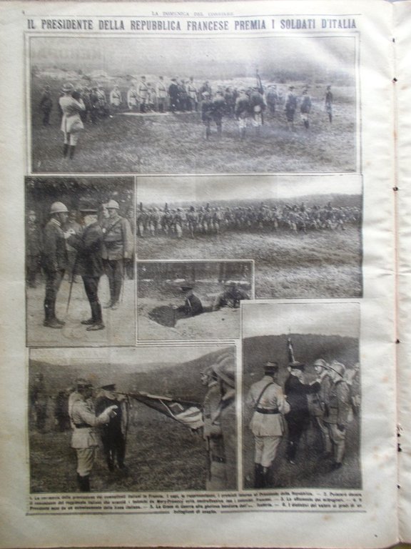 La Domenica del Corriere 15 Settembre 1918 WW1 Falco Lenin …