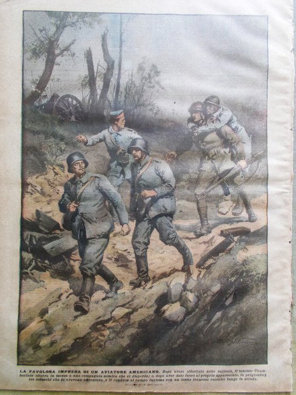 La Domenica del Corriere 15 Settembre 1918 WW1 Falco Lenin …