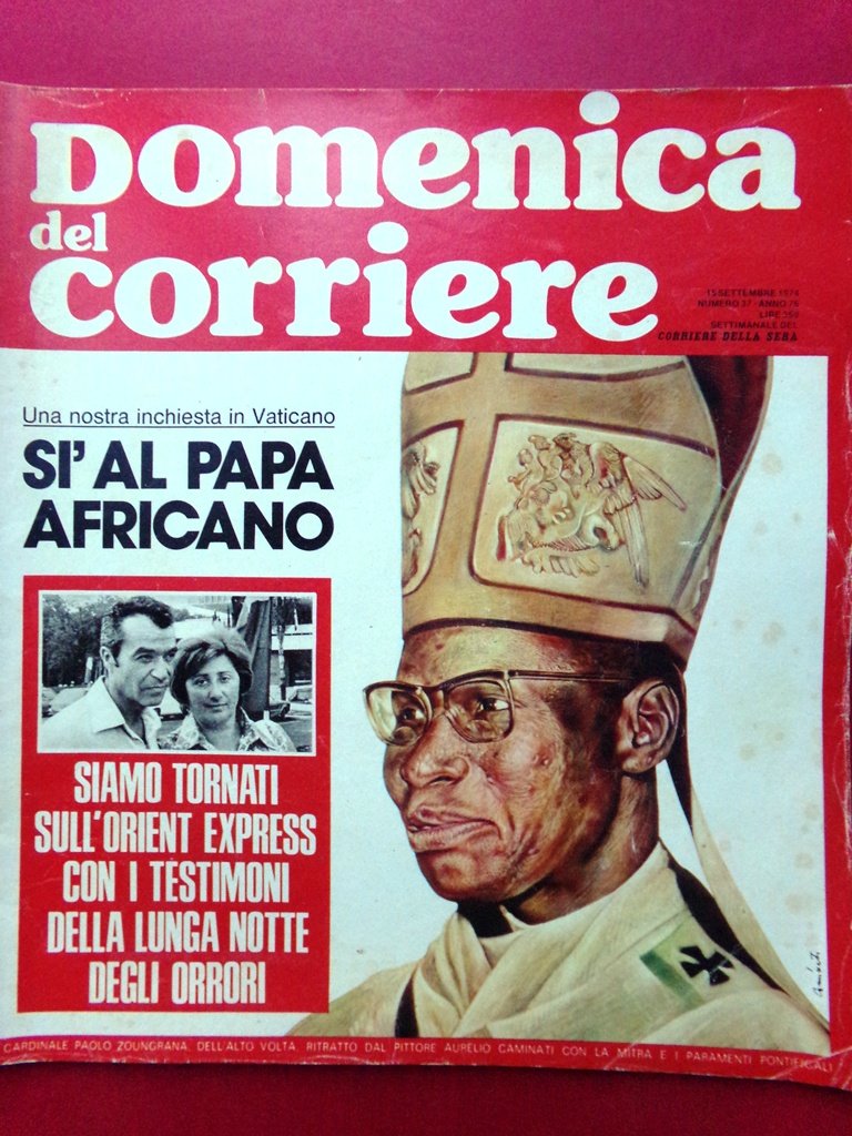 La Domenica del Corriere 15 Settembre 1974 Papa Nero Miss …