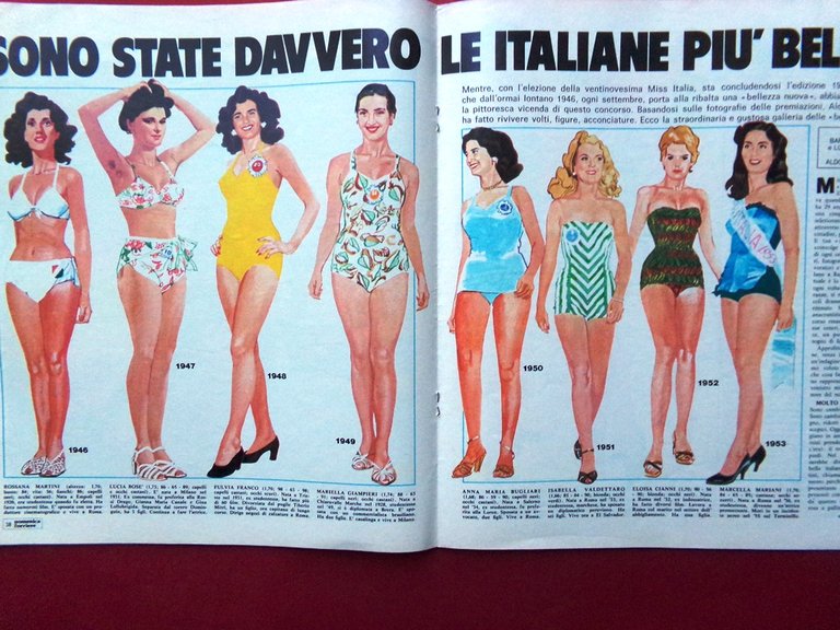 La Domenica del Corriere 15 Settembre 1974 Papa Nero Miss …