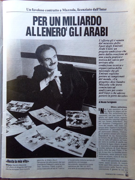 La Domenica del Corriere 15 Settembre 1984 Mazzola Guareschi Lauda …