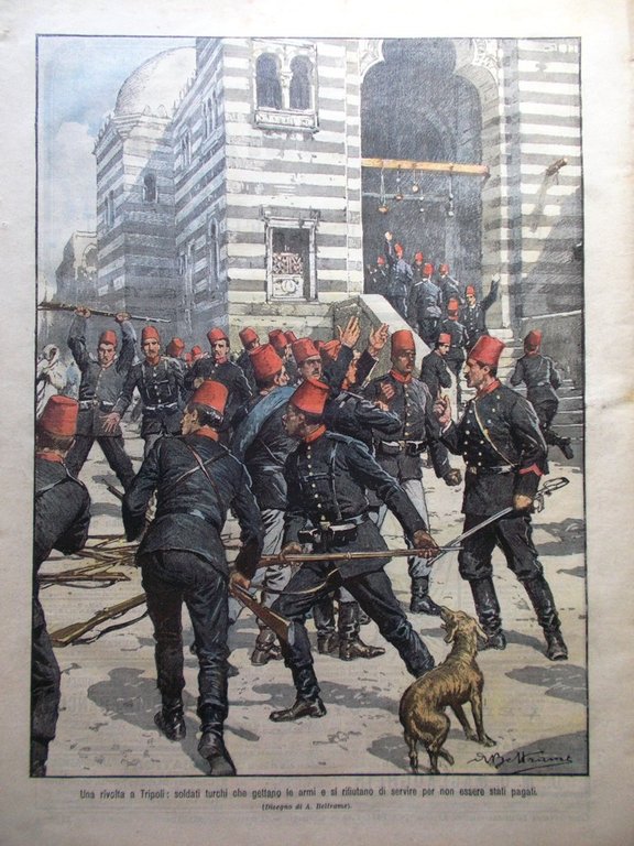La Domenica del Corriere 16 Aprile 1905 Rivolta Tripoli De …