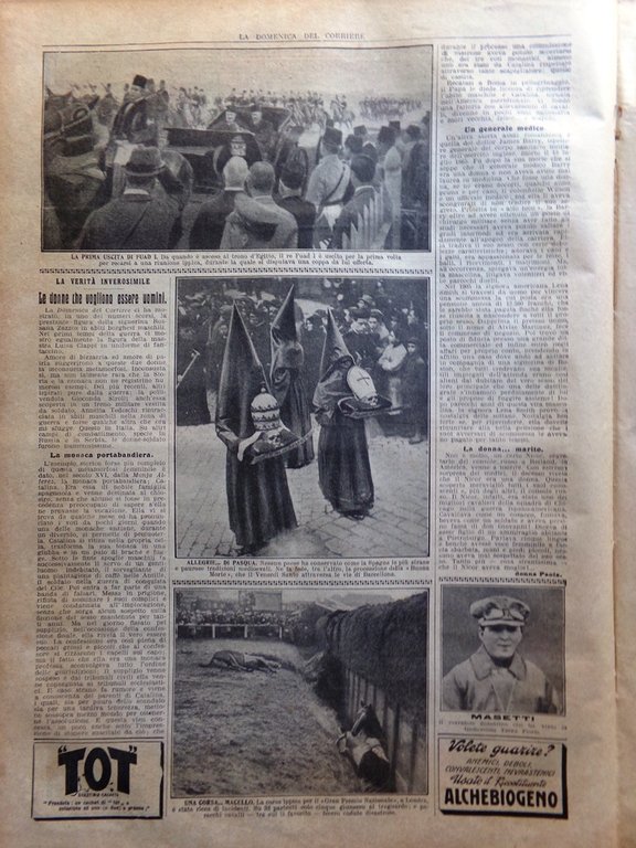 La Domenica del Corriere 16 Aprile 1922 Harakiri Jigai Pasqua … | Immagine Gallery 4