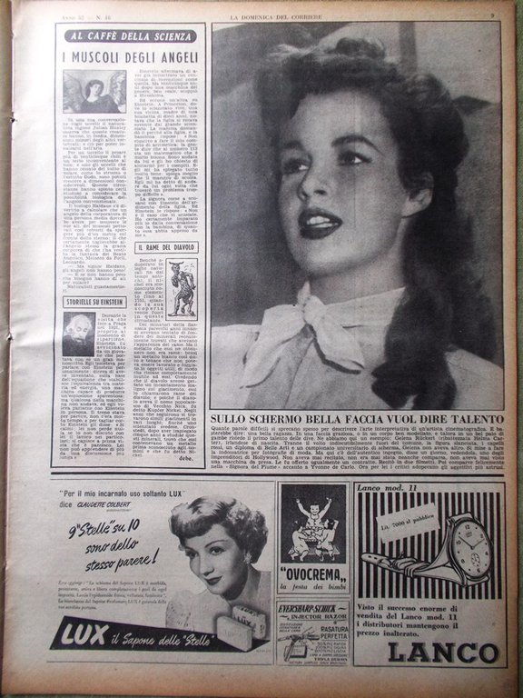 La Domenica del Corriere 16 Aprile 1950 Coppi Stoccarda Brabante …
