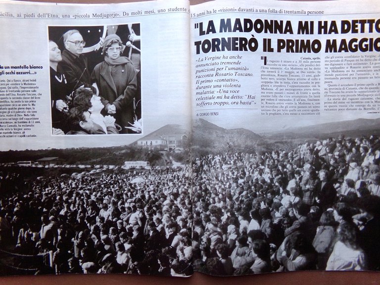 La Domenica del Corriere 16 Aprile 1987 Ferrari Lauda Madonna …