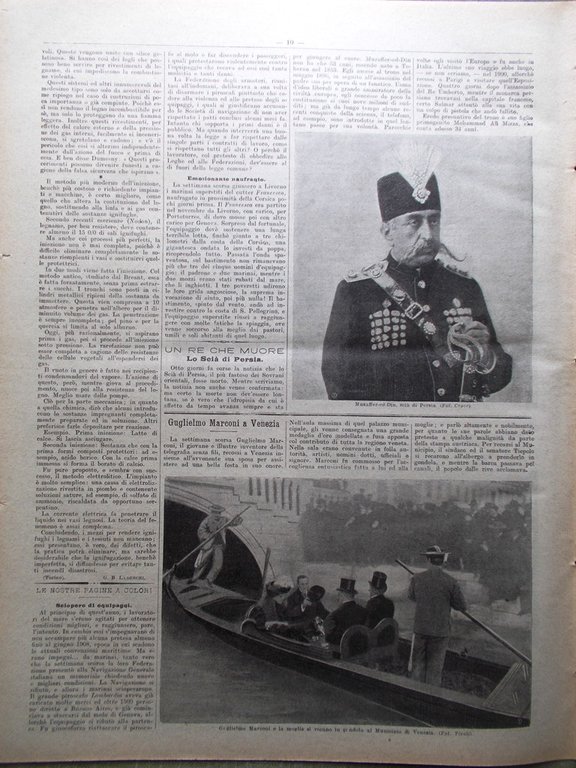 La Domenica del Corriere 16 Dicembre 1906 Teofilo Patini Marconi …