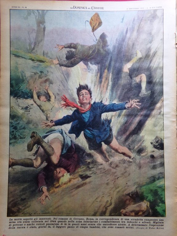 La Domenica del Corriere 16 Dicembre 1951 Gilles de Rais …