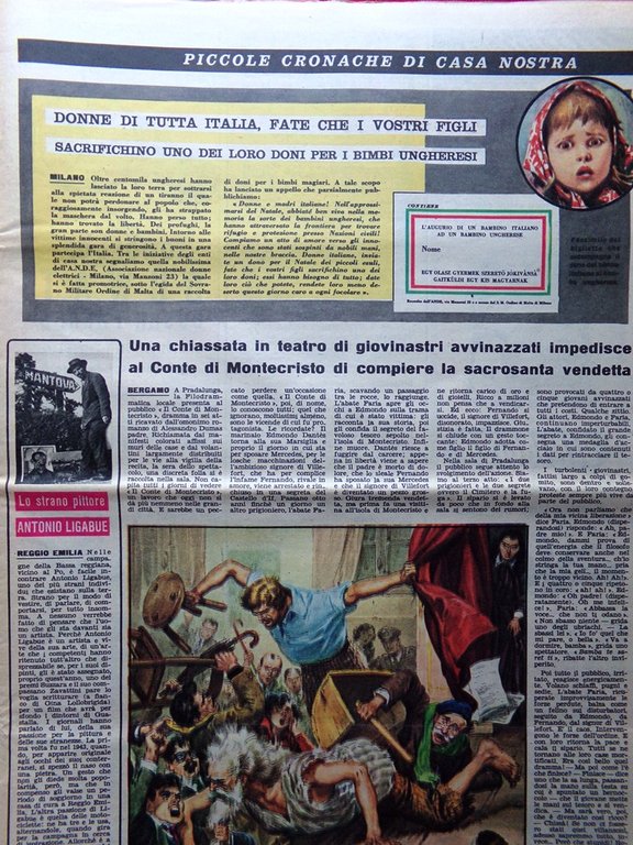 La Domenica del Corriere 16 Dicembre 1956 Mabel Uranio Deledda …