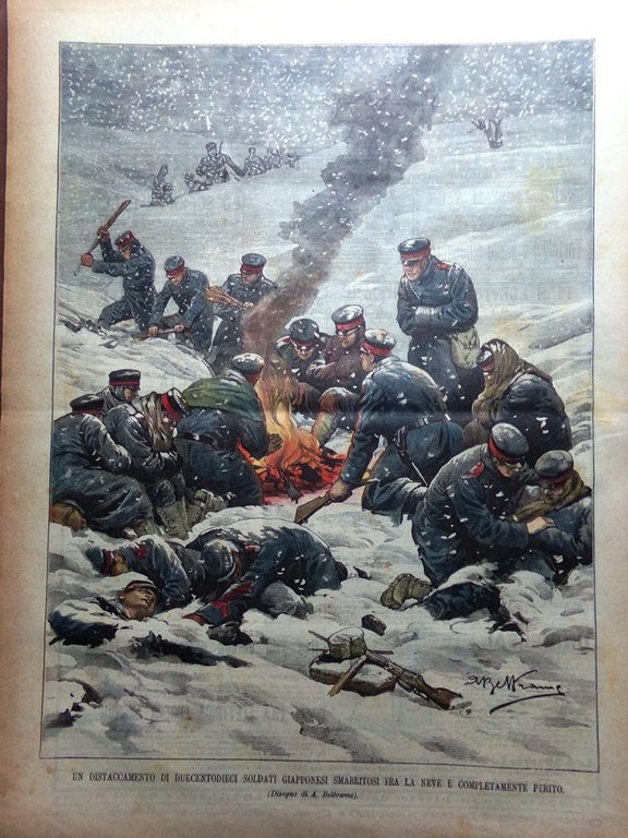 La Domenica del Corriere 16 Febbraio 1902 Marconi Arcangelo Dawson …