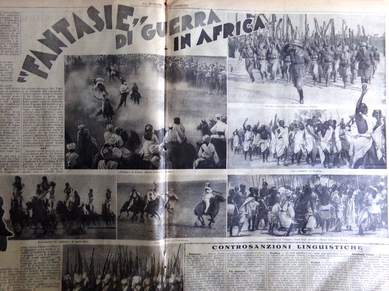 La Domenica del Corriere 16 Febbraio 1936 Negus Padre Giuliani …