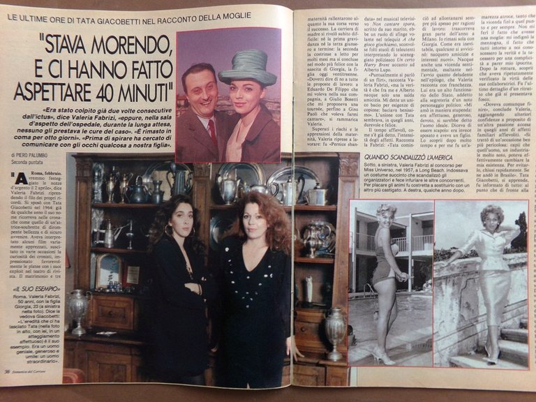 La Domenica del Corriere 16 Febbraio 1989 Sanremo Giacobetti Kinski …