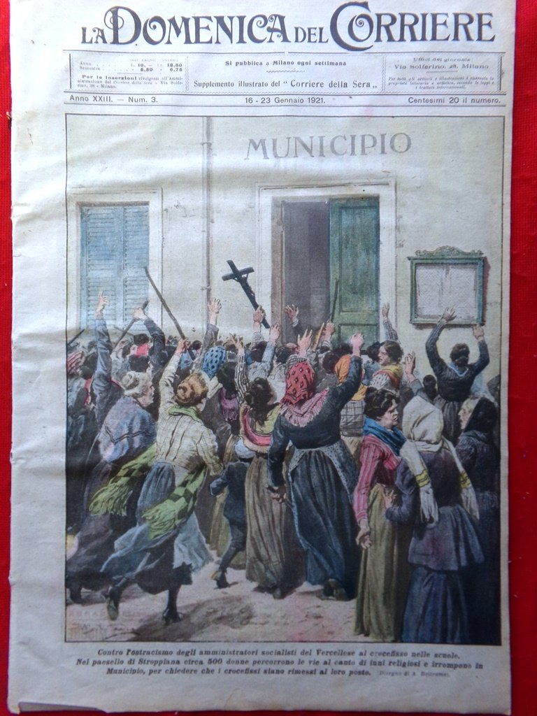 La Domenica del Corriere 16 Gennaio 1921 Nicola II Caruso …