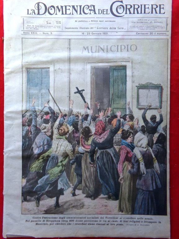 La Domenica del Corriere 16 Gennaio 1921 Nicola II Caruso … | Immagine Gallery 1