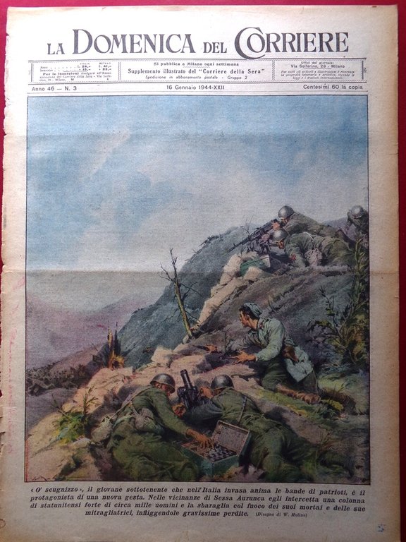 La Domenica del Corriere 16 Gennaio 1944 WW2 Scugnizzo Pace … | Immagine Gallery 2