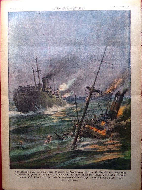 La Domenica del Corriere 16 Gennaio 1944 WW2 Scugnizzo Pace … | Immagine Gallery 9