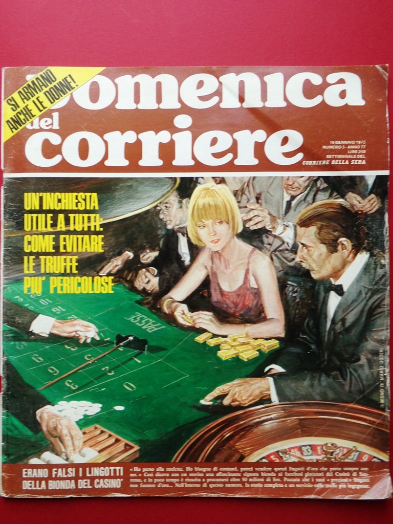 La Domenica del Corriere 16 Gennaio 1975 Breker Luzzara Ponzi …