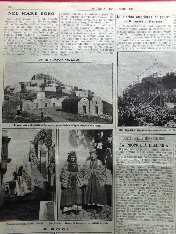 La Domenica del Corriere 16 Giugno 1912 Stampalia Rodi Panama … | Immagine Gallery 4
