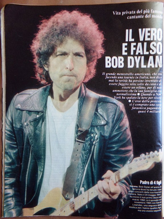 La Domenica del Corriere 16 Giugno 1984 Prost Bob Dylan …