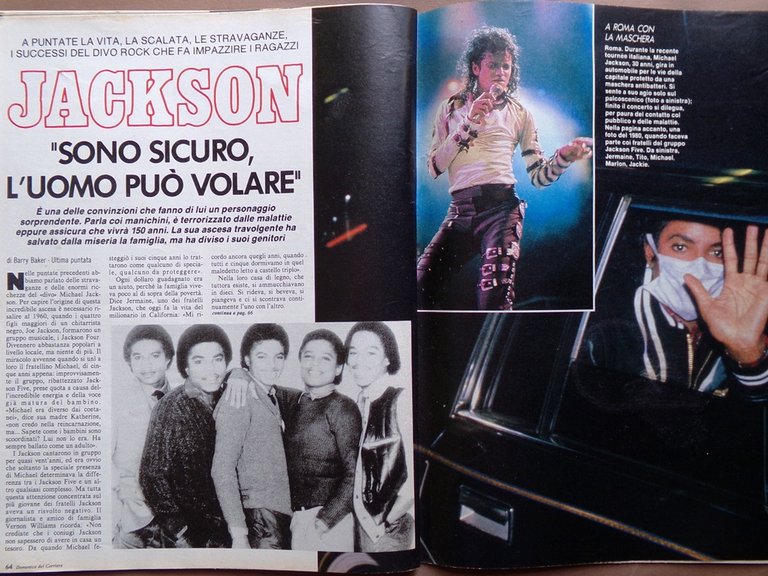 La Domenica del Corriere 16 Giugno 1988 Michael Jackson Calcio …