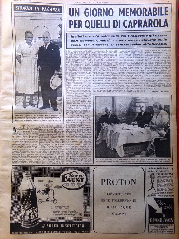 La Domenica del Corriere 16 Luglio 1950 Morte Bandito Giuliano …