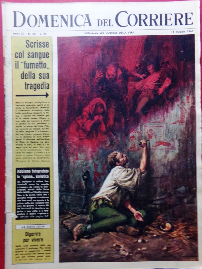 La Domenica del Corriere 16 Maggio 1965 Spia Pozzo Sueri … | Immagine principale