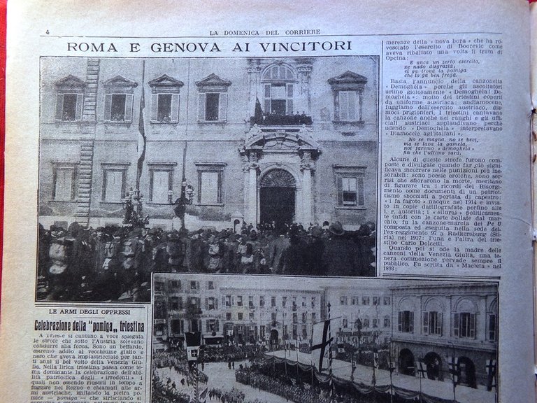 La Domenica del Corriere 16 Marzo 1919 Pomiga Calboli Celebrazione …