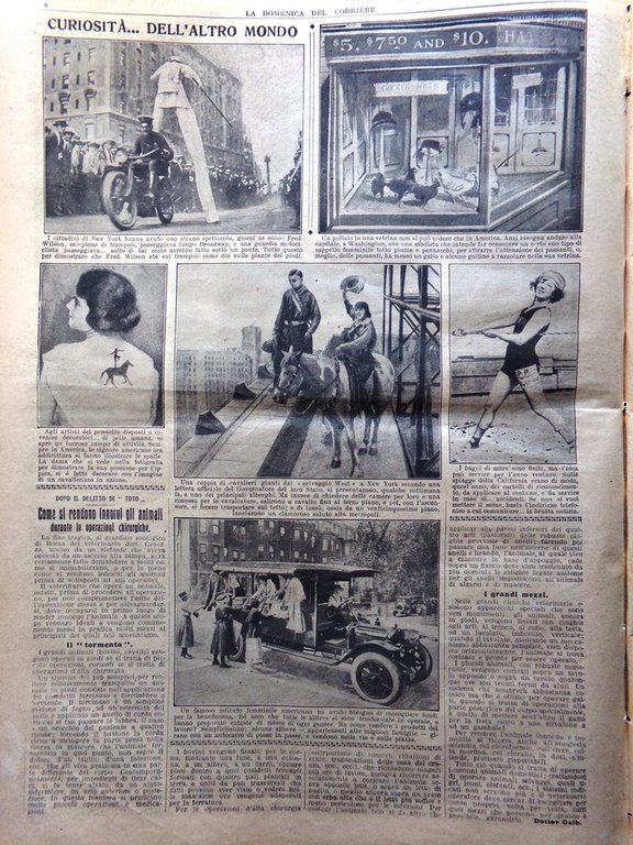 La Domenica del Corriere 16 Ottobre 1921 Batignolles Pasteur Shackleton …