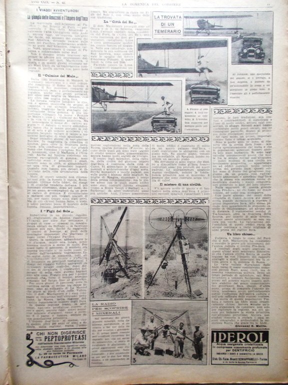 La Domenica del Corriere 16 Ottobre 1927 Chicago Mayor Belgrano …