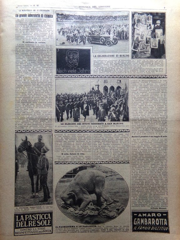 La Domenica del Corriere 16 Ottobre 1927 Chicago Mayor Belgrano …