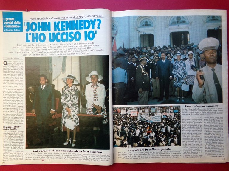 La Domenica del Corriere 16 Ottobre 1975 Duvalier Campionato Medio …